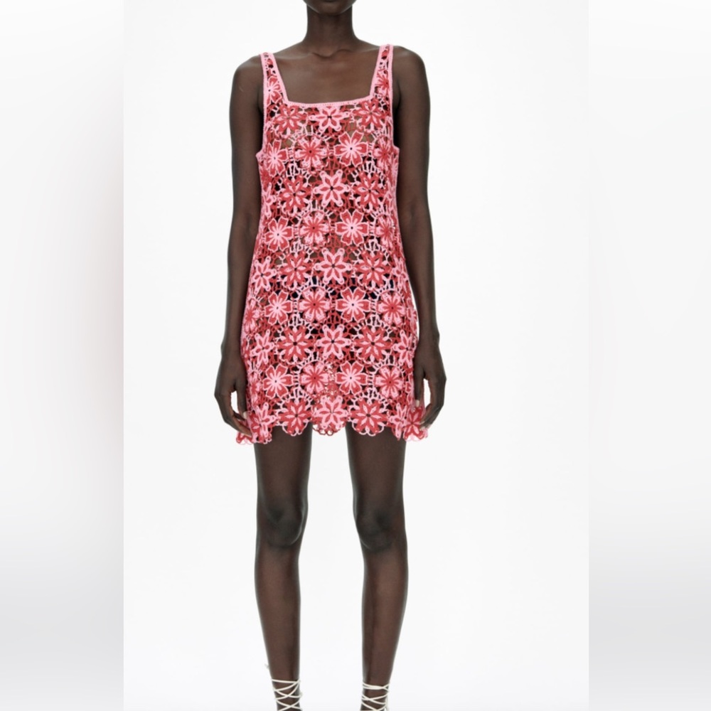 Zara crochet swim coverup M sold out